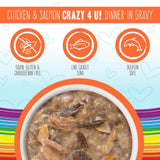 Weruva BFF Oh My Gravy Crazy 4 U Grain Free Chicken & Salmon in Gravy Canned Cat Food