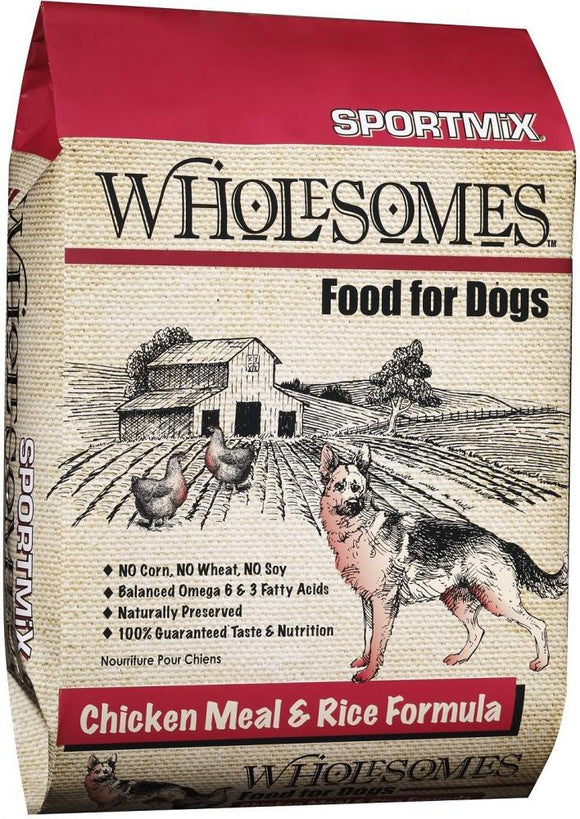SPORTMiX Wholesomes Chicken Meal & Rice Recipe Dry Dog Food