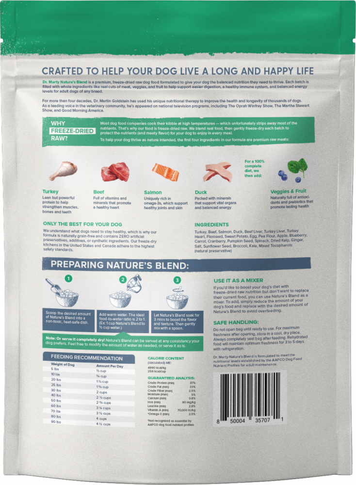 Dr b clearance raw dog food