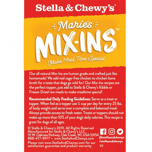Stella & Chewy's Marie's Mix-Ins Cage Free Chicken & Pumpkin Recipe Dog Food Topper