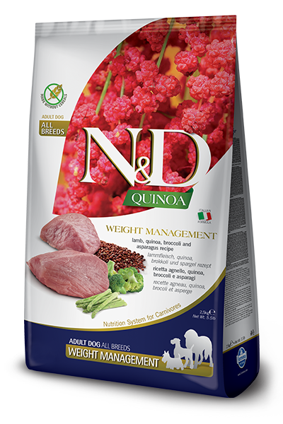 Farmina N&D Quinoa Dog Adult Mini Weight Management Lamb & Broccoli Dry Dog Food