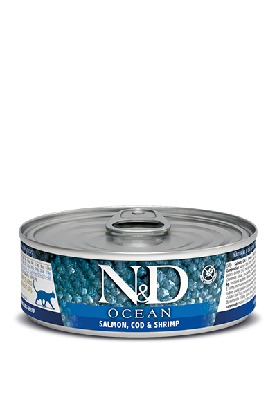 Farmina N&D Ocean Salmon Cod & Shrimp Recipe Adult Cat Wet Food