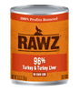 RAWZ® 96% Turkey & Turkey Liver Dog Food