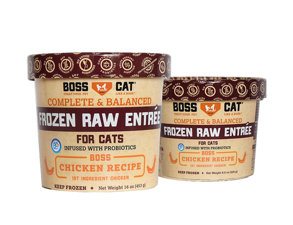 Boss Cat® Complete and Balanced Raw Entrée Deli Cups Chicken Entree