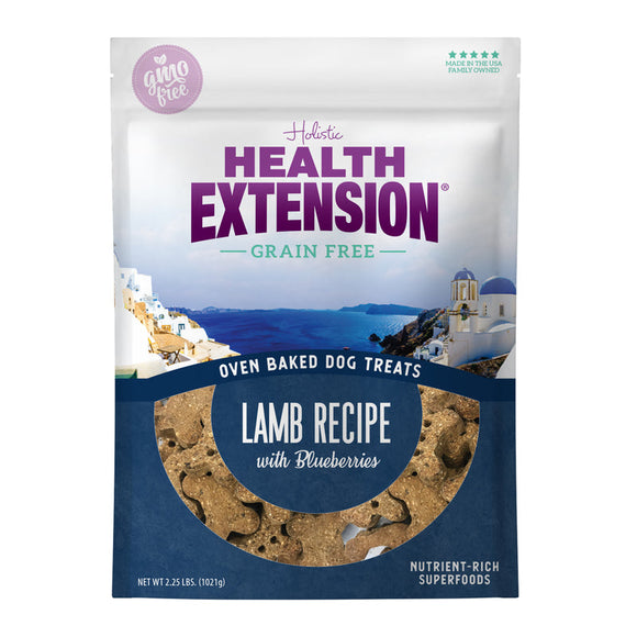 Health Extension Oven Baked Lamb With Blueberries Dog Treats (6-oz)