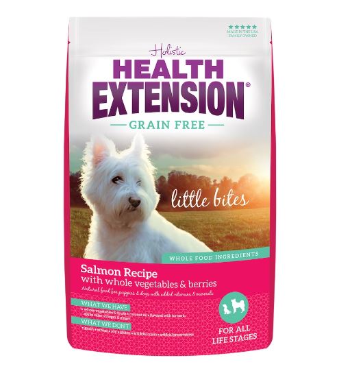 Health Extension Grain Free Salmon Little Bites Recipe with Whole Vegetables & Berries Dry Dog Food (3.5 lb)