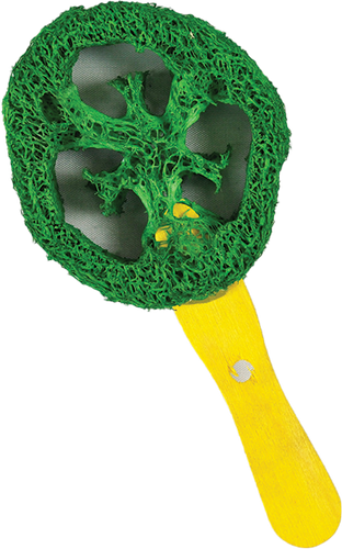 A & E Cage Loofah Lolipop Small Animal Toy
