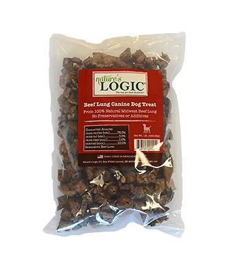 Nature's Logic Beef Lung Canine Dog Treat (1 lb)