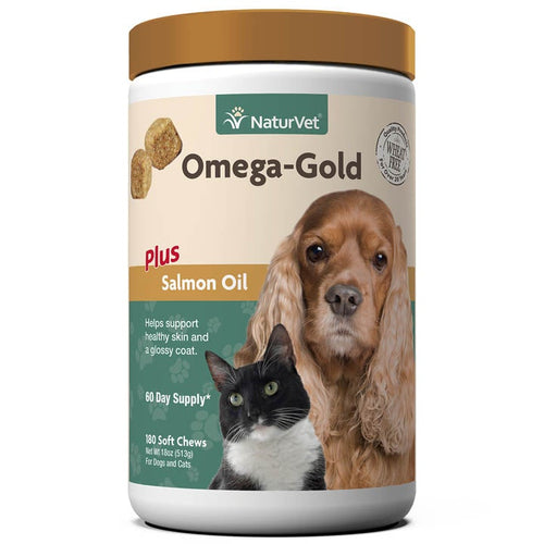 NaturVet Omega-Gold Plus Salmon Oil Soft Chew