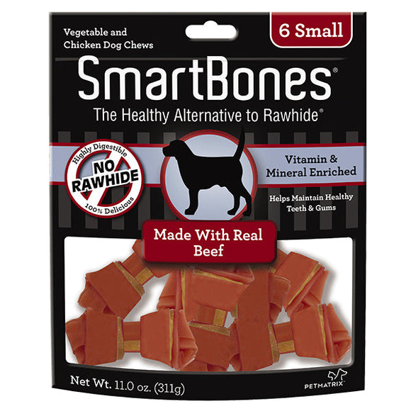 SmarthBones Beef Classic Bone Chews - Small
