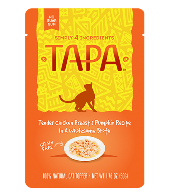 Rawz Tapa Tender Chicken Breast & Pumpkin Wet Cat Food Recipe In Wholesome Broth