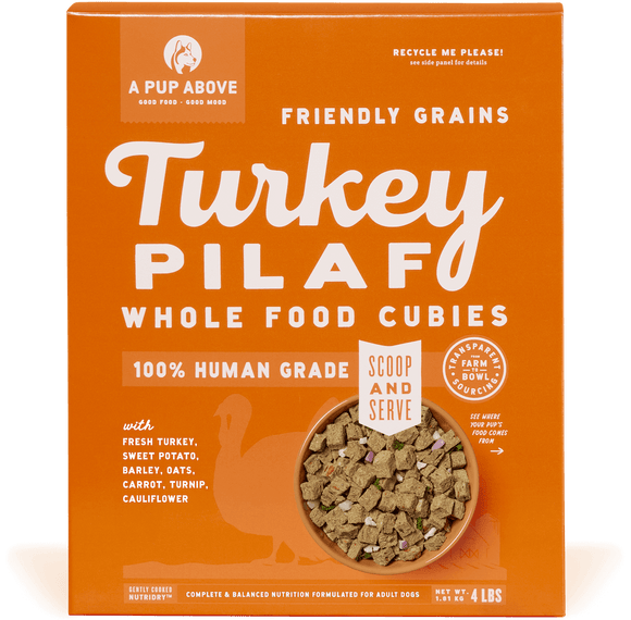 A Pup Above Turkey Pilaf Whole Food Cubies