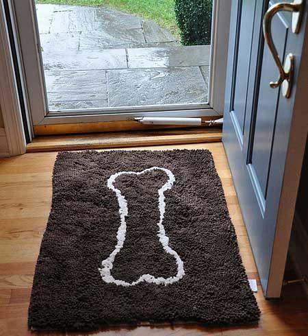 Large Chocolate Brown Absorbent Dog Mat