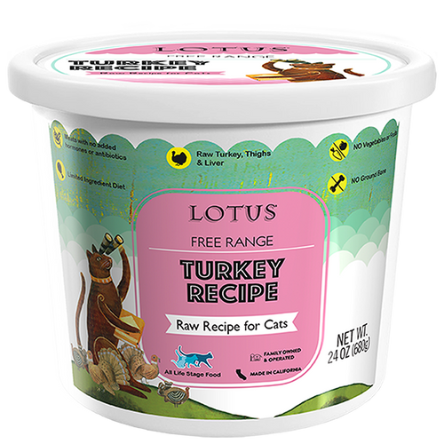 Lotus Raw Cat Food Turkey Recipe