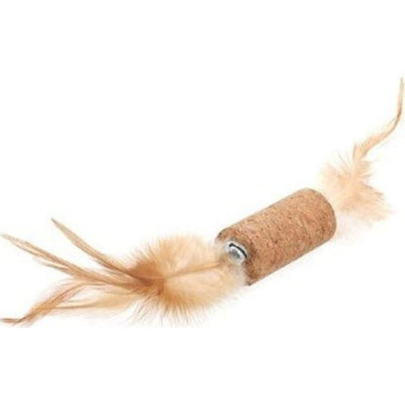 ROLLIN FEATHER CORK TOY